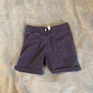 Drawstring navy blue shorts